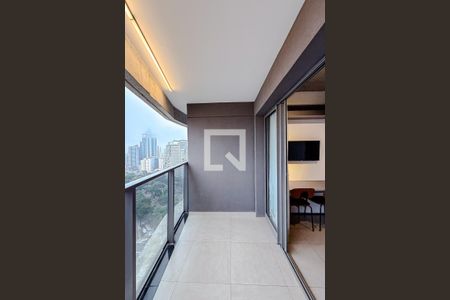 Varanda de kitnet/studio para alugar com 1 quarto, 23m² em Paraíso, São Paulo