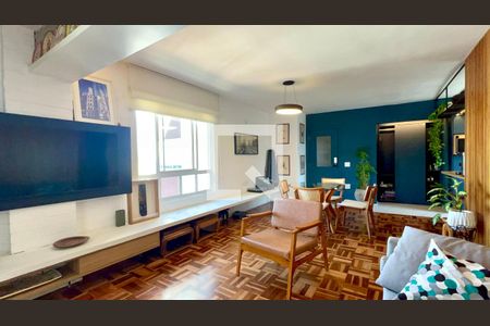 Sala de TV de apartamento para alugar com 1 quarto, 78m² em Pinheiros, São Paulo