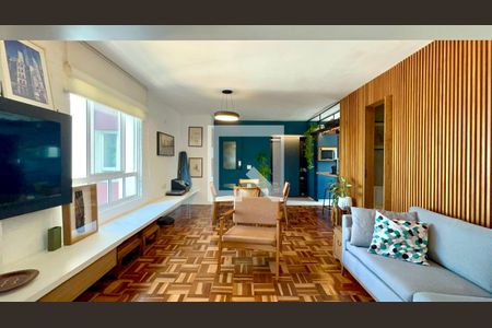 Sala de TV de apartamento para alugar com 1 quarto, 78m² em Pinheiros, São Paulo