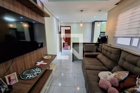 Sala de apartamento à venda com 2 quartos, 54m² em Parque Novo Oratório, Santo André