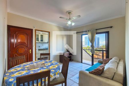 Sala de apartamento para alugar com 2 quartos, 72m² em Maracanã, Praia Grande