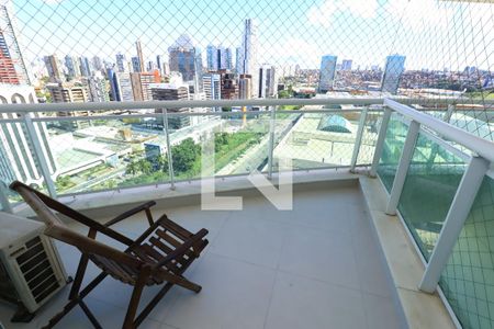 Vista da Sacada de apartamento para alugar com 1 quarto, 46m² em Caminho das Árvores, Salvador