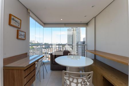 Varanda da Sala de apartamento à venda com 2 quartos, 62m² em Vila Romana, São Paulo