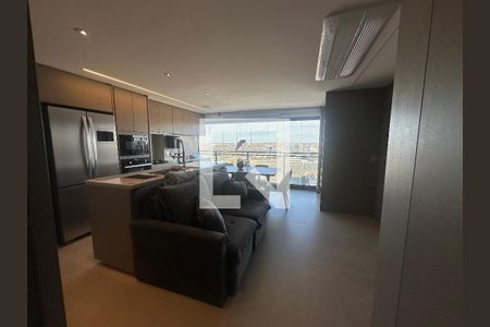 Sala de apartamento para alugar com 2 quartos, 75m² em Tamboré, Barueri