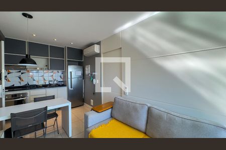 Sala de apartamento para alugar com 1 quarto, 44m² em Brooklin, São Paulo