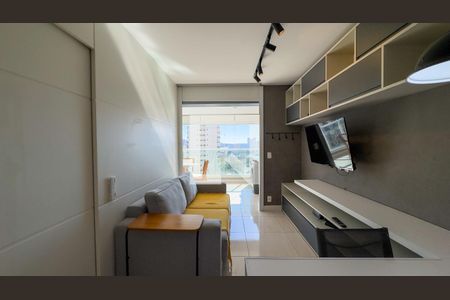 Sala de apartamento para alugar com 1 quarto, 44m² em Brooklin, São Paulo