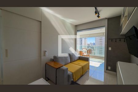 Sala de apartamento para alugar com 1 quarto, 44m² em Brooklin, São Paulo