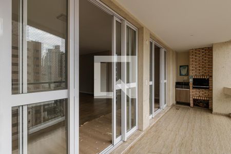 Varanda da Sala de apartamento para alugar com 4 quartos, 168m² em Moema, São Paulo