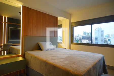 Sala _Quarto  de kitnet/studio para alugar com 1 quarto, 25m² em Rio Branco, Porto Alegre