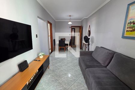 Sala de apartamento para alugar com 1 quarto, 53m² em Maracanã, Praia Grande
