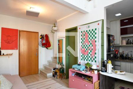Sala de estar e jantar de apartamento para alugar com 1 quarto, 43m² em Paraíso, São Paulo