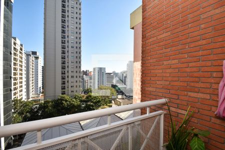 varanda sala de apartamento para alugar com 1 quarto, 43m² em Paraíso, São Paulo