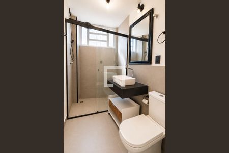 Banheiro de apartamento para alugar com 1 quarto, 49m² em Bela Vista, São Paulo