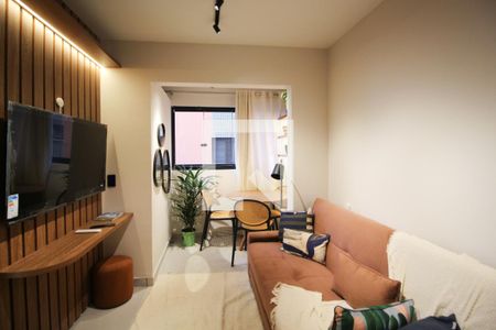 Sala de apartamento para alugar com 1 quarto, 29m² em Vila Nova Conceição, São Paulo