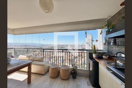 Varanda da Sala de apartamento à venda com 2 quartos, 70m² em Vila Albertina, São Paulo