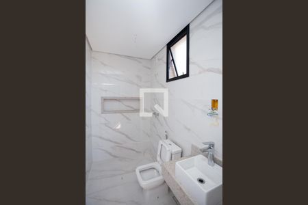 Banheiro da Suíte de apartamento à venda com 3 quartos, 135m² em Fonte Grande, Contagem