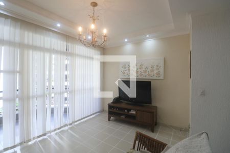 Sala de apartamento para alugar com 3 quartos, 103m² em Barra Funda, Guarujá