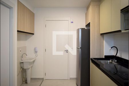Sala/Cozinha Integrados de apartamento para alugar com 1 quarto, 27m² em Pinheiros, São Paulo