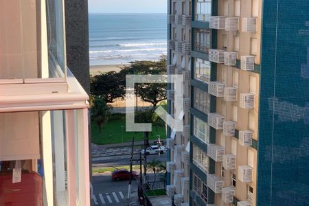 Varanda da Sala de kitnet/studio para alugar com 1 quarto, 47m² em Boqueirão, Santos