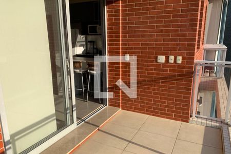 Varanda da Sala de kitnet/studio para alugar com 1 quarto, 47m² em Boqueirão, Santos