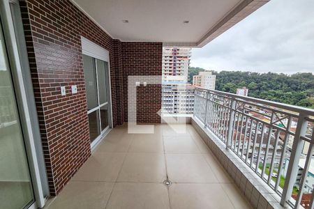 Varanda da sala de apartamento para alugar com 2 quartos, 85m² em Canto do Forte, Praia Grande