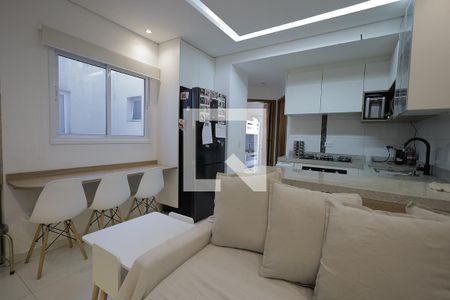 Sala de apartamento à venda com 2 quartos, 100m² em Vila Eldizia, Santo André