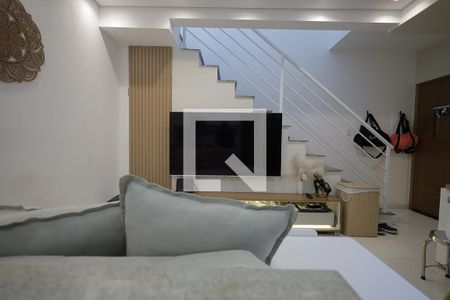 Sala de apartamento à venda com 2 quartos, 100m² em Vila Eldizia, Santo André