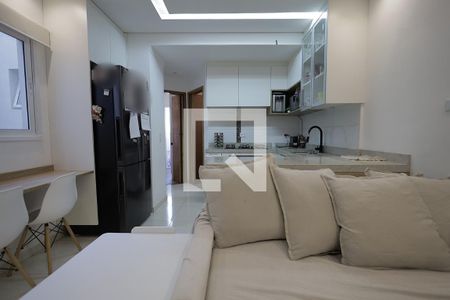 Sala de apartamento à venda com 2 quartos, 100m² em Vila Eldizia, Santo André