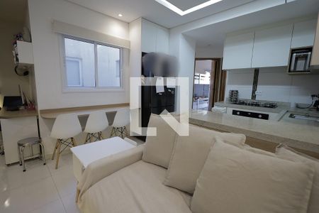 Sala de apartamento à venda com 2 quartos, 100m² em Vila Eldizia, Santo André