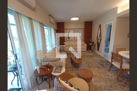 Sala de apartamento para alugar com 1 quarto, 85m² em Barra da Tijuca, Rio de Janeiro