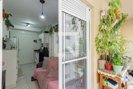 Varanda Sala/Quarto de apartamento à venda com 1 quarto, 32m² em Vila Palmeiras, São Paulo