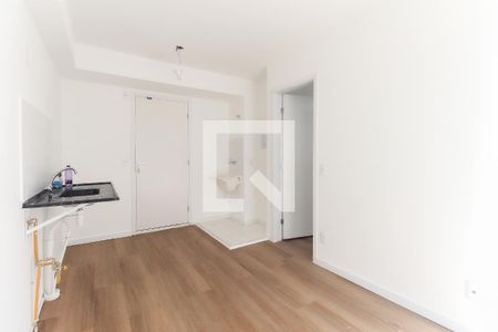 Sala - Cozinha de apartamento para alugar com 1 quarto, 27m² em Parada Xv de Novembro, São Paulo