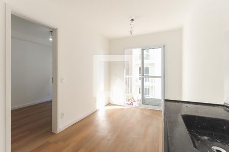 Sala - Cozinha de apartamento para alugar com 1 quarto, 27m² em Parada Xv de Novembro, São Paulo