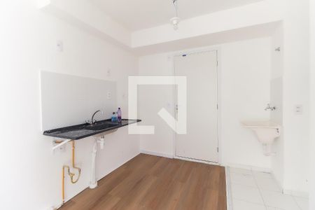 Sala - Cozinha de apartamento para alugar com 1 quarto, 27m² em Parada Xv de Novembro, São Paulo