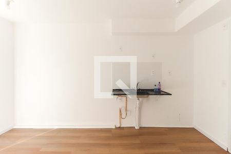 Sala - Cozinha de apartamento para alugar com 1 quarto, 27m² em Parada Xv de Novembro, São Paulo