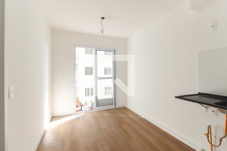 Sala - Cozinha de apartamento para alugar com 1 quarto, 27m² em Parada Xv de Novembro, São Paulo