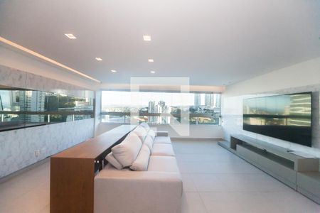 Sala de tv de apartamento para alugar com 2 quartos, 115m² em Vale do Sereno, Nova Lima