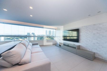 Sala de TV de apartamento para alugar com 2 quartos, 115m² em Vale do Sereno, Nova Lima