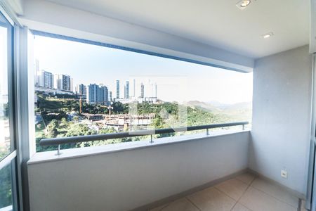 Varanda da Sala de apartamento à venda com 2 quartos, 69m² em Vale do Sereno, Nova Lima