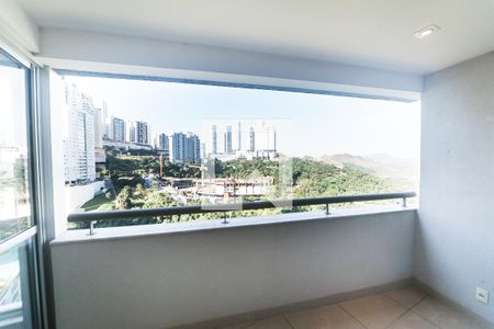 Varanda da Sala de apartamento à venda com 2 quartos, 69m² em Vale do Sereno, Nova Lima