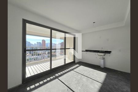 Sala/Cozinha de apartamento à venda com 1 quarto, 37m² em Indianópolis, São Paulo