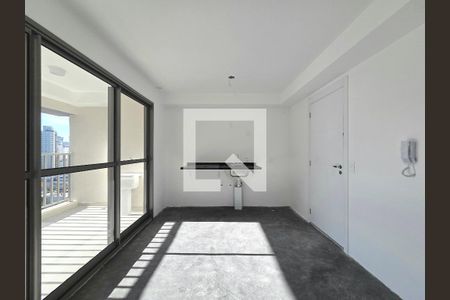 Sala/Cozinha de apartamento à venda com 1 quarto, 37m² em Indianópolis, São Paulo