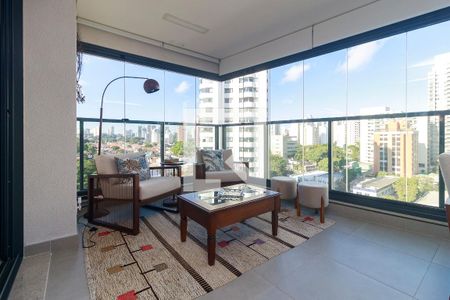 Sala - Varanda de apartamento à venda com 3 quartos, 117m² em Campo Belo, São Paulo