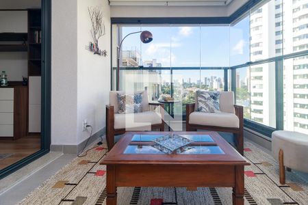 Sala - Varanda de apartamento à venda com 3 quartos, 117m² em Campo Belo, São Paulo