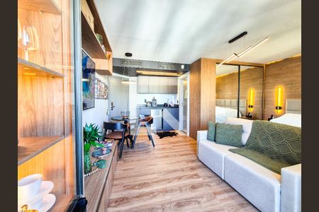 Sala/Quarto de apartamento para alugar com 1 quarto, 32m² em Higienópolis, São Paulo