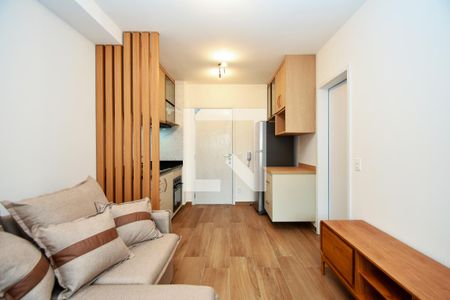 sala de estar de apartamento para alugar com 1 quarto, 38m² em Vila Anglo Brasileira, São Paulo