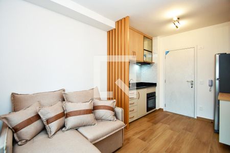 sala de estar de apartamento para alugar com 1 quarto, 38m² em Vila Anglo Brasileira, São Paulo