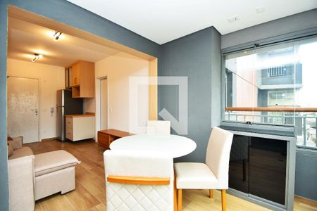 sala de jantar de apartamento para alugar com 1 quarto, 38m² em Vila Anglo Brasileira, São Paulo
