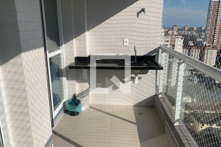 Varanda da Sala de apartamento para alugar com 1 quarto, 53m² em Boqueirão, Santos