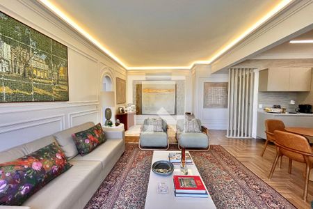 Sala  de apartamento à venda com 2 quartos, 90m² em Leblon, Rio de Janeiro